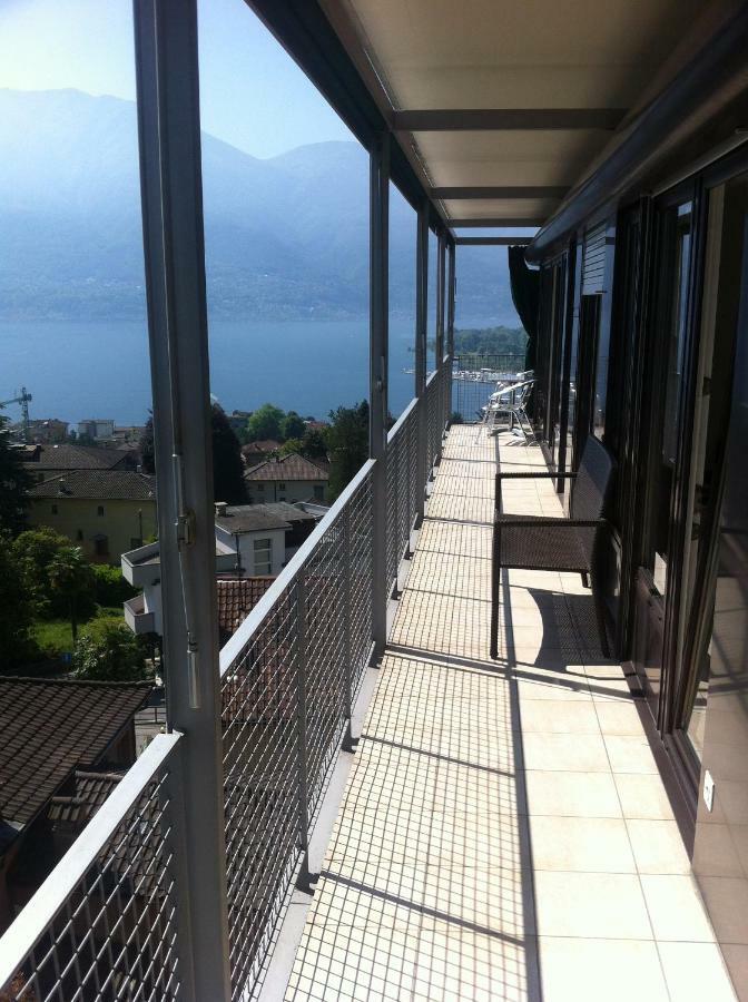 Lichtdurchflutete Ferienwohnung Mit Panorama-Sicht Und Schwimmbad/Sauna Muralto Exteriör bild